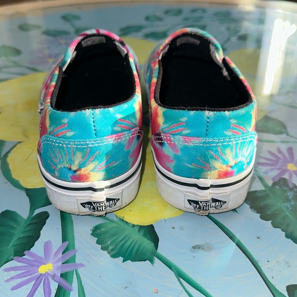 Vans Asher Slip Ons Tye Dye - Picture 3 of 5